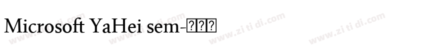 Microsoft YaHei sem字体转换
